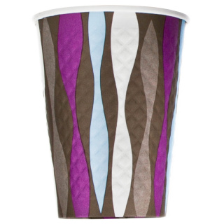EHB90-430-104219 Embossed single-wall paper cup 12oz (300 ml)