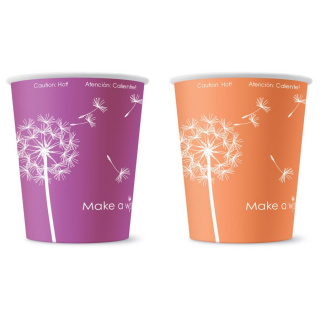 HB80-280-8929 Disposable paper cup "Make a Wish" 8 oz (250 ml)