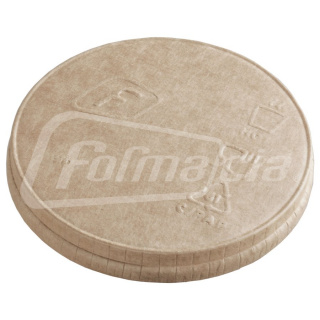 PLT-90-K1 Paper lid without a sip hole d90 mm, kraft