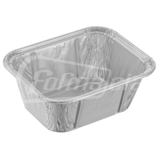 R136G Wrinklewall aluminium container, t114x89, b84x59, h42 mm