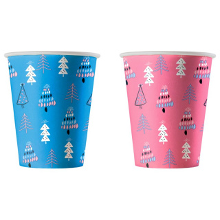 HB70-180-101642 Disposable paper cup "Christmas Tree" 6 oz (150 ml)