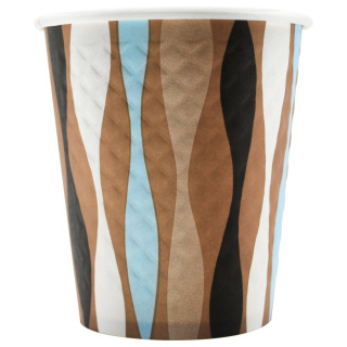 EHB80-280-103222 Embossed single-wall paper cup 8 oz (250 ml)