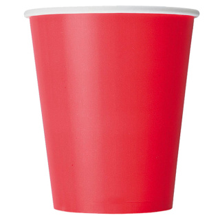 HB80-280-0496 Disposable paper cup "Formacia Red" 8 oz (250 ml)
